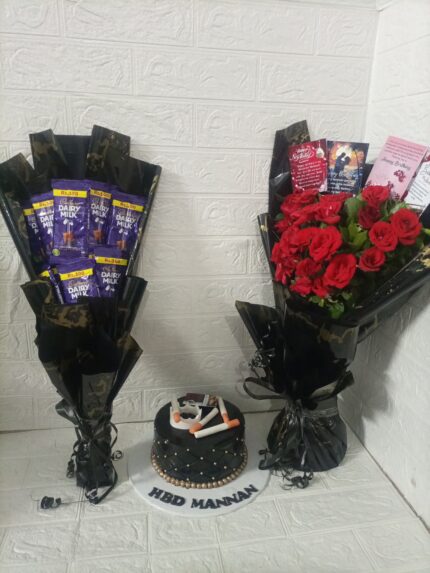 Cake With Bouquet